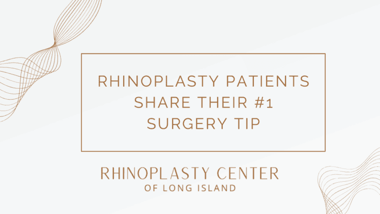 Rhinoplasty Patients Surgery Tips